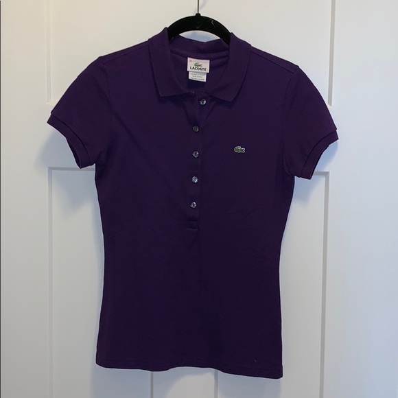 Lacoste Tops - Royal Purple Lacoste Polo Lacoste Tops - Royal Purple Lacoste Polo